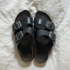 Black Birkenstock Arizona sandals